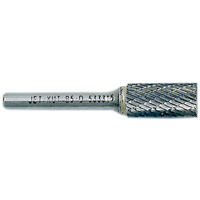 End-Cut Cylindrical Burr, 1/2" Dia., 1/4" Shank, 1" Depth of Cut Groupe Belzile Dickner