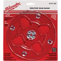 Clear 7" Diameter 1-3/16" Center Hole Sub-Base Groupe Belzile Dickner