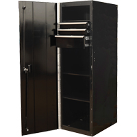 RX Series Side Cabinet, 3 Drawers, 19" W x 25" D x 61" H, Black Groupe Belzile Dickner