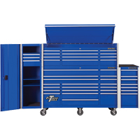RX Series Side Cabinet, 3 Drawers, 19" W x 25" D x 61" H, Blue Groupe Belzile Dickner