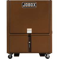 Field Office Jobsite Box, 33" W x 63" D x 80" H, Steel, Red Groupe Belzile Dickner