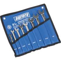 Fixed Head Wrench Set, Combination, 8 Pieces, Imperial Groupe Belzile Dickner