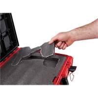 Packout Tool Case with Customizable Insert, 20-7/10" x 15-1/5" x 6-1/5", Black/Red Groupe Belzile Dickner