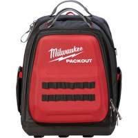Packout Backpack, 15-3/4" L x 11-4/5" W, Black/Red, Ballistic Groupe Belzile Dickner