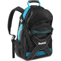 Jobsite Backpack, 9-1/2" L x 15" W, Black/Blue, Polyester Groupe Belzile Dickner