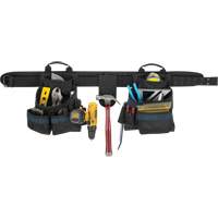 Ceinture &agrave; outils pour &eacute;lectricien, Polyester, Noir Groupe Belzile Dickner