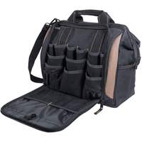 Porte-outils &agrave; compartiments multiples, Polyester, 33 pochettes, Noir Groupe Belzile Dickner