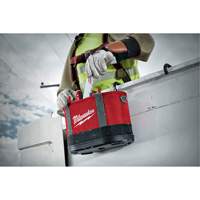 Aerial Utility Oval Bag, Ballistic Nylon, 14 Pockets, Black/Red Groupe Belzile Dickner