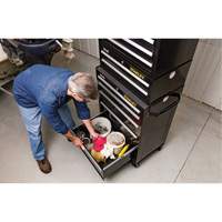 Armoire &agrave; outils moyenne de s&eacute;rie 300, 26" la, 2 tiroirs, Noir Groupe Belzile Dickner