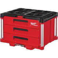 Boîte à outils avec 3 tiroirs Packout<sup>MC</sup>, 14-1/3" la x 16-1/3" p x 22-1/5" h, Noir/Rouge TER111 | Dickner Inc