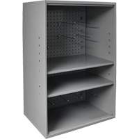 Abrasive Storage Cabinet with Pegboard, Steel, 19-7/8" x 14-1/4" x 32-3/4", Grey Groupe Belzile Dickner