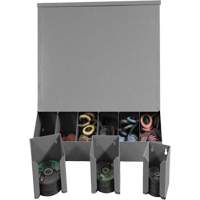 Distributeur aliment&eacute; par gravit&eacute; avec couvercle Groupe Belzile Dickner