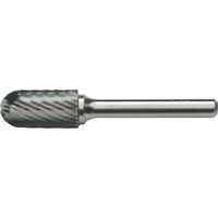 Solid Carbide Burrs - Cylinder Shape with Ball Nose, SC-41, 3/32" Dia., 7/16" Depth of Cut Groupe Belzile Dickner