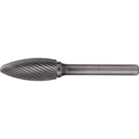 Solid Carbide Burrs - Flame Shaped, 1/8" Dia., 1/8" Shank Groupe Belzile Dickner