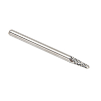 Solid Carbide Burrs - Taper Shape Radius End 14°, 1/8" Shank Groupe Belzile Dickner