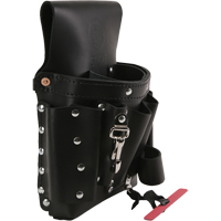 Extra-Capacity Tool Pouches, Multiple Tool Holder, Leather, 8 Pockets Groupe Belzile Dickner