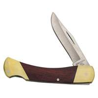 Sportsman Knife with Curved Handle, 2-5/8" Blade, Stainless Steel Blade, Wood Handle Groupe Belzile Dickner
