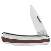 Pocket Knife with Drop Point Blade, 2-1/4" Blade, Stainless Steel Blade, Stainless Steel Handle Groupe Belzile Dickner