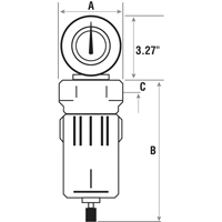 Filtres &agrave; air comprim&eacute;, Modulaire, 3/4" NPT, Drain Automatique Groupe Belzile Dickner