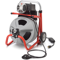 K-400 Drain Cleaning Machine with C-31 IW Cable, Electric, 3/8" Groupe Belzile Dickner
