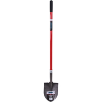 Heavy-Duty Round Point Shovel, Carbon Steel Blade, Fibreglass, Straight Handle Groupe Belzile Dickner