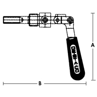 Straight Line Clamps - 601 Series, 5/8" (15.875 mm) Capacity, 100 lbs. Clamping Force Groupe Belzile Dickner