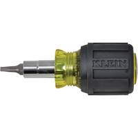 Stubby Multi-Bit Screw Driver With Sq.Recess, 3-1/5" L, Cushion Grip Handle Groupe Belzile Dickner