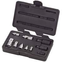 Jeu de douilles &agrave; joints et d'adaptateurs de douilles universelles 1/4", 3/8" et 1/2" &agrave; 10 pi&egrave;ces Groupe Belzile Dickner