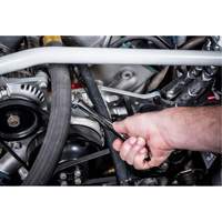 Jeu de cl&eacute;s longues &agrave; coupe &agrave; 12 pans avec pochette &agrave; outils roulable, Combinaison, 15 morceaux, Imp&eacute;rial Groupe Belzile Dickner