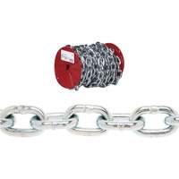 Campbell&reg; Proof Coil Chain, Low Carbon Steel, 3/16" x 100' (30.4 m) L, Grade 30, 800 lbs. (0.4 tons) Load Capacity Groupe Belzile Dickner