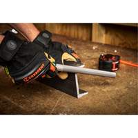 Double Cut File with Green Handle, Half Round, 8", Bastard Groupe Belzile Dickner