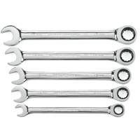 72-Tooth 12 Point Ratcheting Wrench Set, Combination, 5 Pieces, Metric Groupe Belzile Dickner