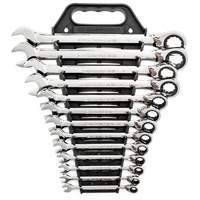 72-Tooth 12 Point Reversible Ratcheting SAE Wrench Set, Combination, 13 Pieces, Imperial Groupe Belzile Dickner