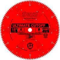 TCS Industrial Saw Blade - Crosscut & Finishing, 15", 108 Teeth, Wood Use Groupe Belzile Dickner