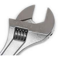 Adjustable Tapered Handle Wrench - Carded, 15" L, 1-11/16"/43 mm Max Width, Chrome/Polished Groupe Belzile Dickner