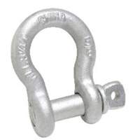 Anchor Shackle, 3/16", Screw Pin, Hot Dip Galvanized Groupe Belzile Dickner