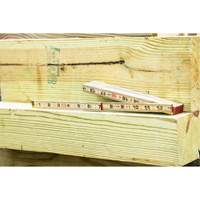 R&egrave;gle pliante, 6' lo, Bois, Graduations de 1/16" Groupe Belzile Dickner