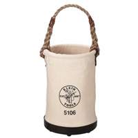 Straight-Wall Bucket, 14" H, Canvas, Beige Groupe Belzile Dickner