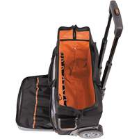 Tradesman Pro Rolling Tool Bag, Ballistic Polyester, 24 Pockets, Black/Orange Groupe Belzile Dickner
