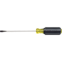Slot Cabinet Tip Screwdriver, 1/4" Tip, Round, 10-11/32" L, Cushion Grip Handle Groupe Belzile Dickner