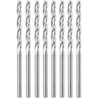 8-Piece Standard Point Spiral Saw Bit with 1/8" Diameter, 1/8", 1" Flute Groupe Belzile Dickner