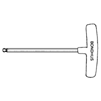 Individual Hex Keys - SAE, Ball End, 3/32" x 6" L, T Handle Groupe Belzile Dickner