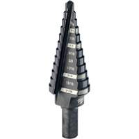Foret &eacute;tag&eacute; no 4, 3/16" - 7/8", Incr&eacute;ments de 1/16", Acier rapide Groupe Belzile Dickner