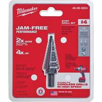 Foret &eacute;tag&eacute; no 4, 3/16" - 7/8", Incr&eacute;ments de 1/16", Acier rapide Groupe Belzile Dickner