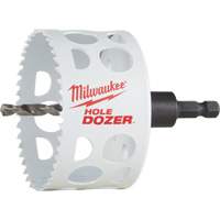 Scie-cloche Hole Dozer avec arbre, 3", Profondeur de la coupe 1-5/8", Bim&eacute;tal Groupe Belzile Dickner
