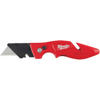 Fastback Flip Utility Knife, 2" Blade, Carbon Steel Blade, Metal Handle Groupe Belzile Dickner