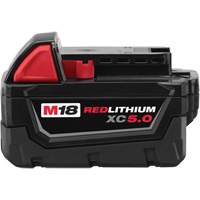 Bloc-piles &agrave; capacit&eacute; &eacute;tendue M18 Redlithium XC5.0 , Lithium-ion, 18 V, 5 A Groupe Belzile Dickner