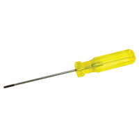 Electrician's Slotted Screwdriver, 1/8" Tip, Round, 7-1/4" L, Plastic Handle Groupe Belzile Dickner