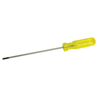 Electrician's Slotted Screwdriver, 5/32" Tip, Round, 9-1/2" L, Plastic Handle Groupe Belzile Dickner