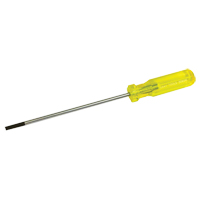 Electrician's Slotted Screwdriver, 3/16" Tip, Round, 9-1/2" L, Plastic Handle Groupe Belzile Dickner